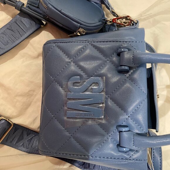 NWT Steve Madden (BBABI) Satchel Crossbody Bag w/Air Pod Case - Picture 6 of 9